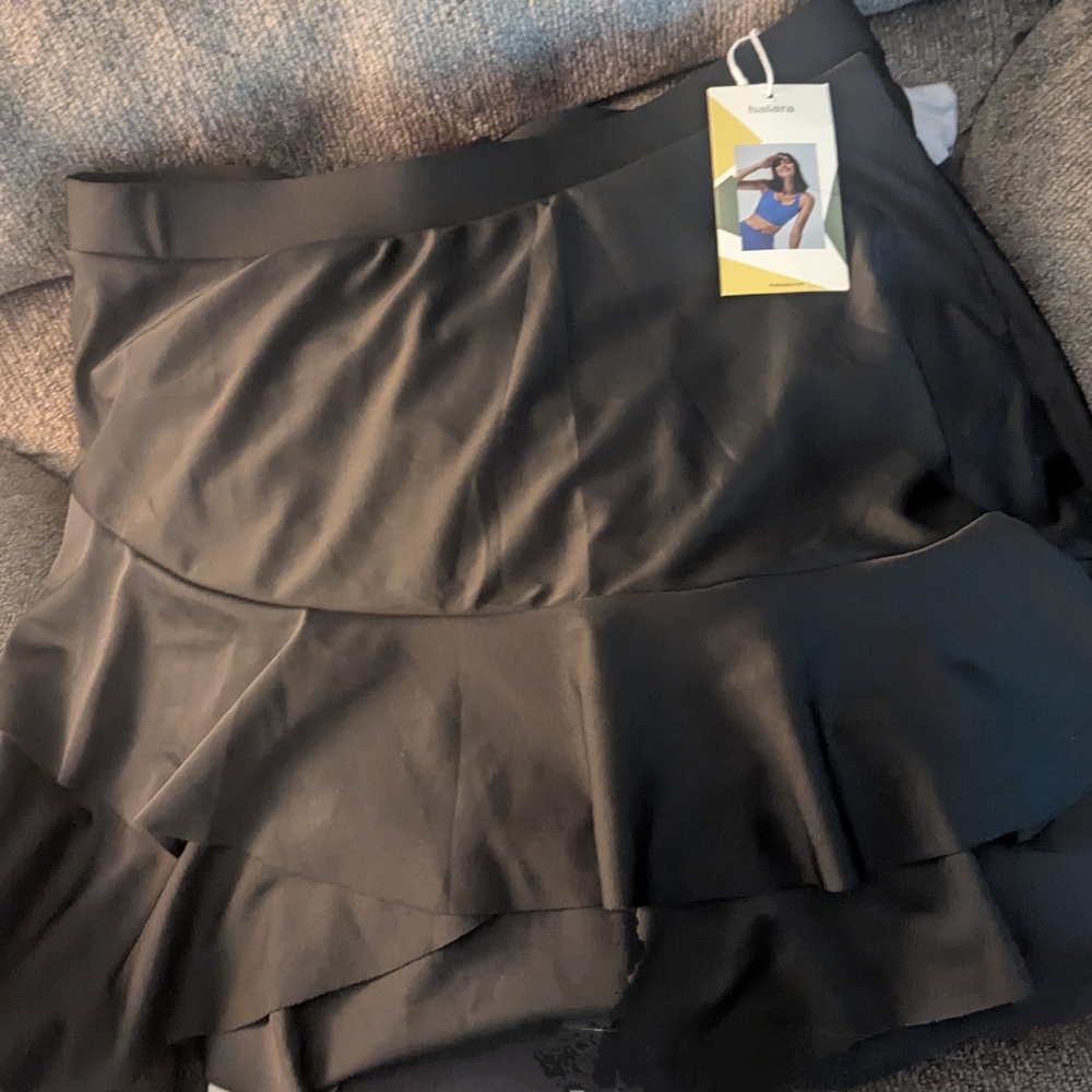 Halara High Rise Asymmetrical Ruffled Hem Bikini Bottom XL